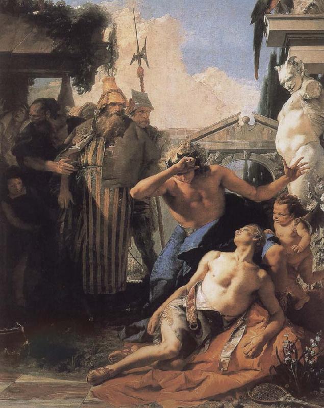Giovanni Battista Tiepolo Lantos s death oil painting image